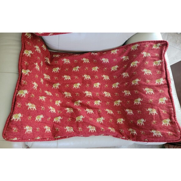 Wilkinson King Red Elephant Print Pillow Shams 21 X 36” Cotton/ Polyester Set 2 - Picture 8 of 8